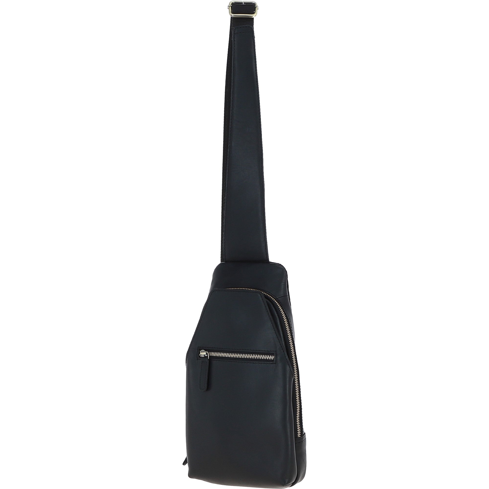 Ashwood Three Pocket Leather Sling Bag Black : k-43