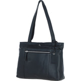 Ashwood Elegant Multi-Pocket Shoulder Bag Black: Newport