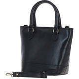 Ashwood Small Leather Bucket Bag Black: V-86-B