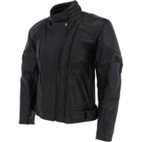 Mens Fashion Cowhide Leather Jacket Black: BIKER 220