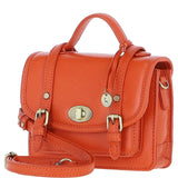 Stylish Ashwood Leather Small Satchel Bag Orange: Y-61