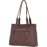 Sleek & Spacious Shoulder Bag Cognac: London
