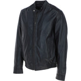 Ashwood Men's Genuine Leather Bomber Jacket Black: AW-2255