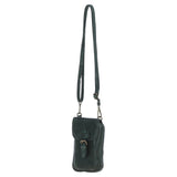 Ashwood Leather Crossbody Smart Phone Bag Green: D-99