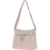 Sleek Luxe Leather Shoulder Bag Mushroom: Mourne