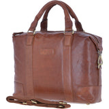 Leather Vintage Laptop Work Bag Tan : G-34
