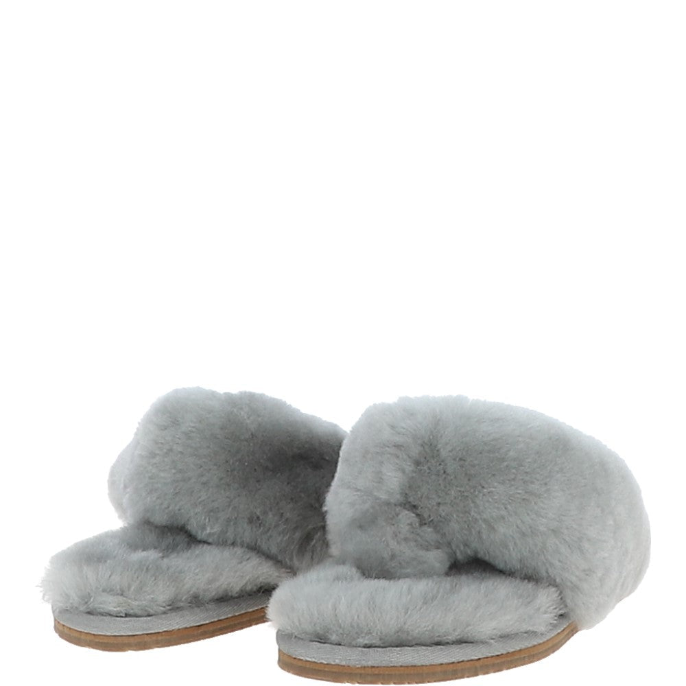 Women's Luxury  Sheepskin Flip Flops Grey: LADIES FLIP FLOP