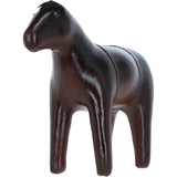 Elegant Leather Pony Decorative Ornament Chestnut: lf-179