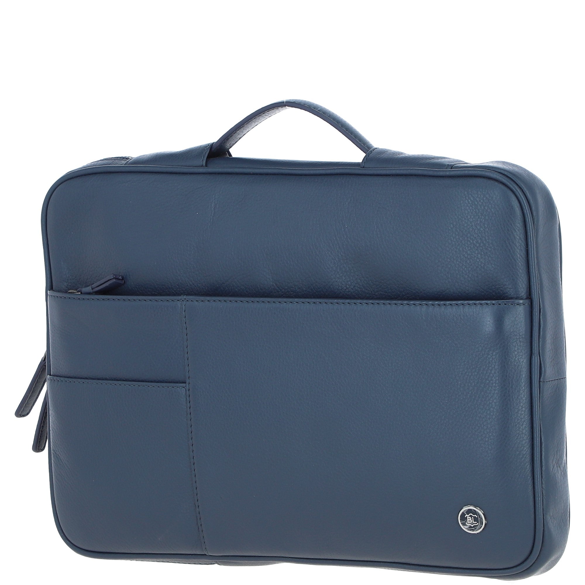 Leather Organizer with Laptop Compartment Navy: 64546