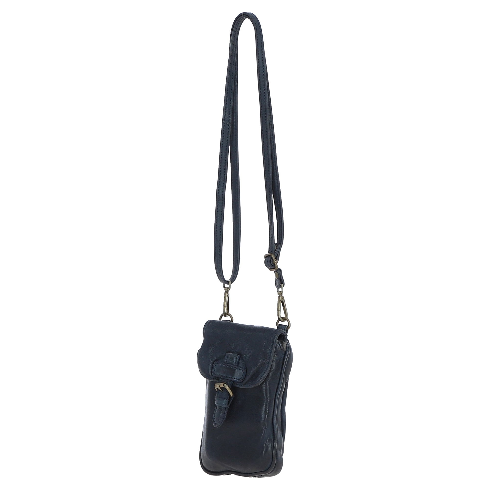 Ashwood Leather Crossbody Smart Phone Bag Navy: D-99