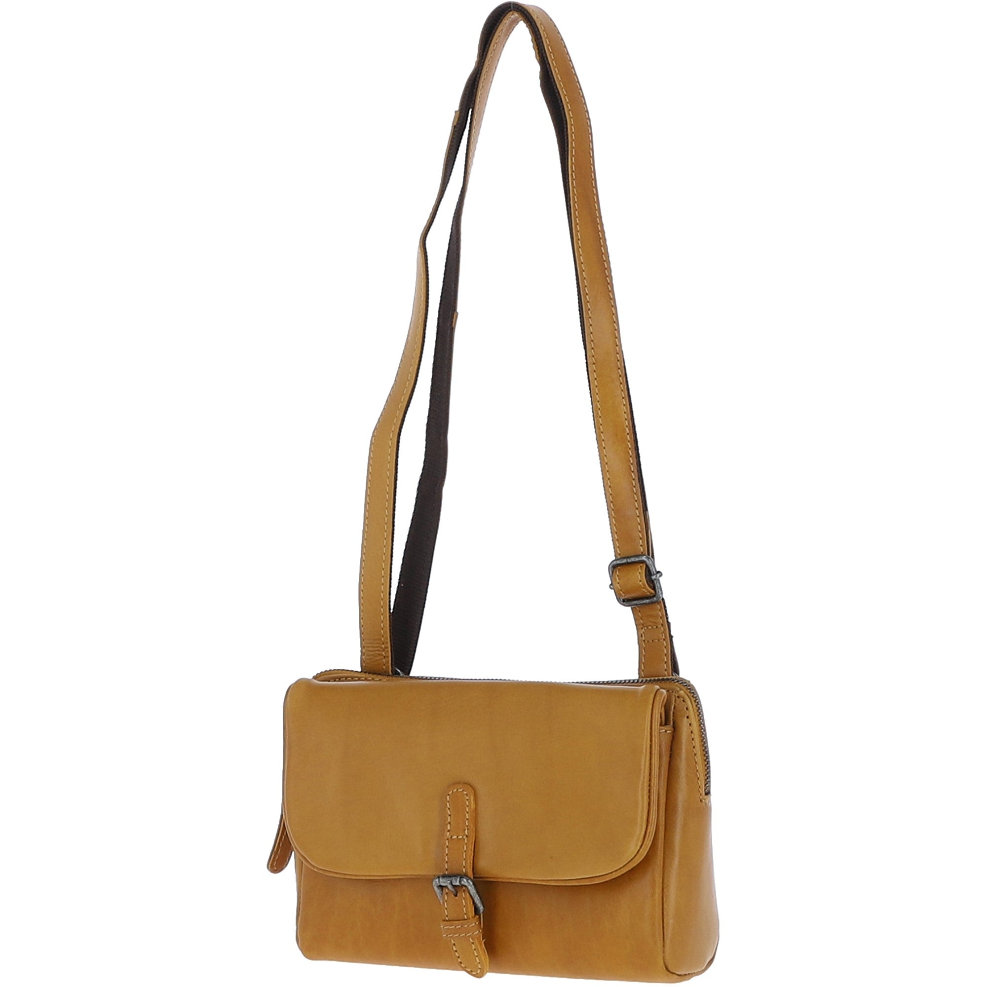 Ashwood Leather Shoulder x Crossbody Bag Mustard: P-65