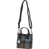Ashwood Leather & Harris Tweed® Cloth Handbag with Removable Crossbody Strap Brown/Mcload: TW-21-01-BM
