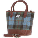 Ashwood Leather & Harris Tweed® Cloth Large Grab Bag  Tan/Mcload: TW-64-02-TM