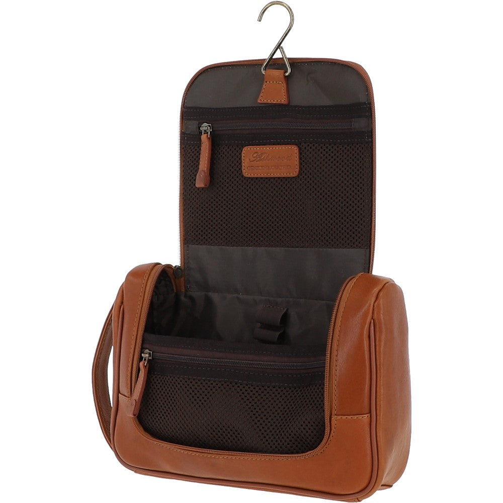 Ashwood Hi Veg Leather Hanging Wash Bag Tempo Tan : 8140
