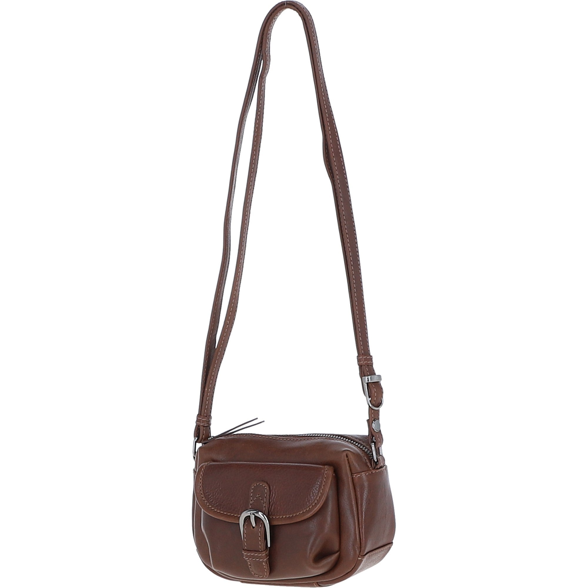 Ashwood Leather Smart Women's Buckle Crossbody Bag Chestnut: S-31