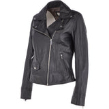 Short Biker Jacket Black: MAJESTIC