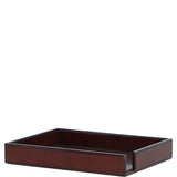 Elegant Ashwood Leather Desk Paper Tray Chestnut: LF-109