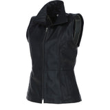Women's  Leather Gilet Black: FO-GILLET 1