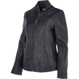 Leather Jacket  Navy/nap: AWL-738
