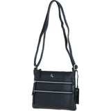 Ashwood Leather Crossbody Bag Black: Ayr