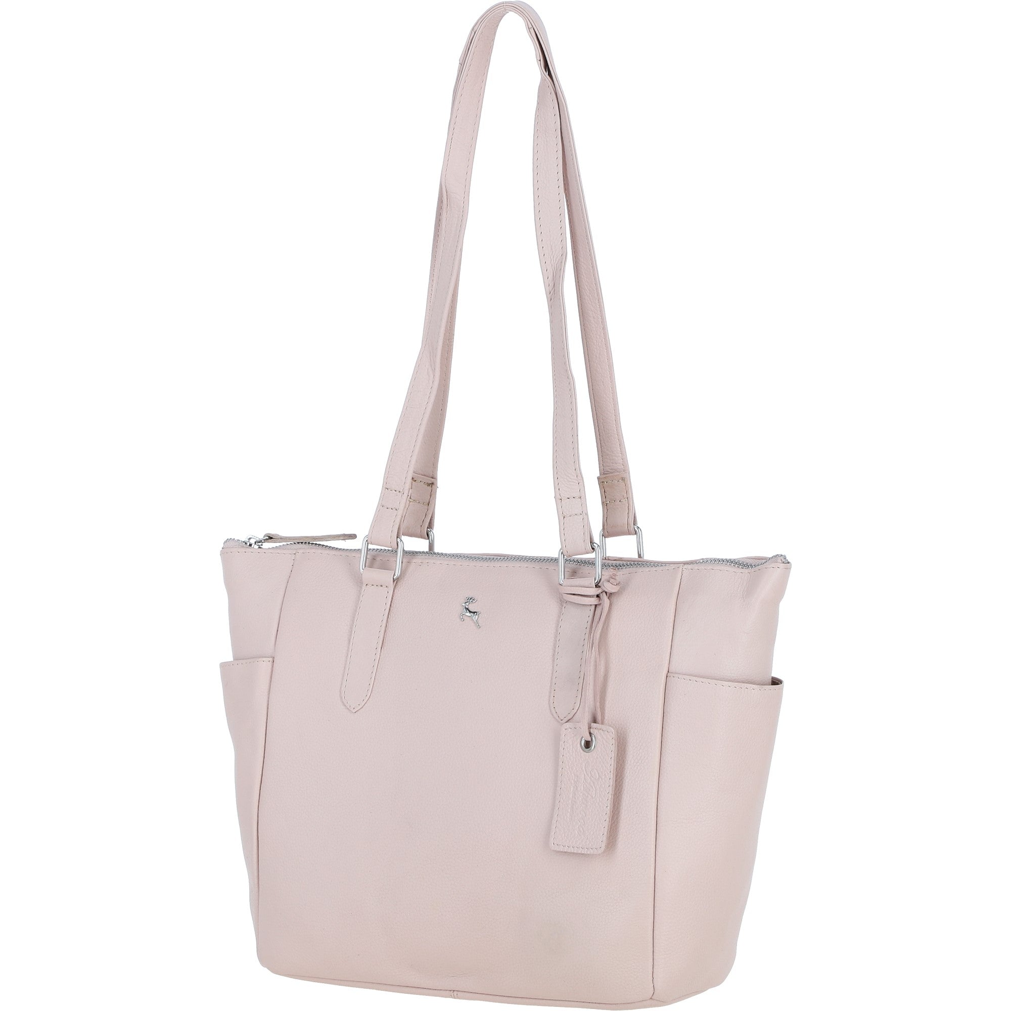 Ashwood Elegant Leather Tote Bag Blush: Oxford