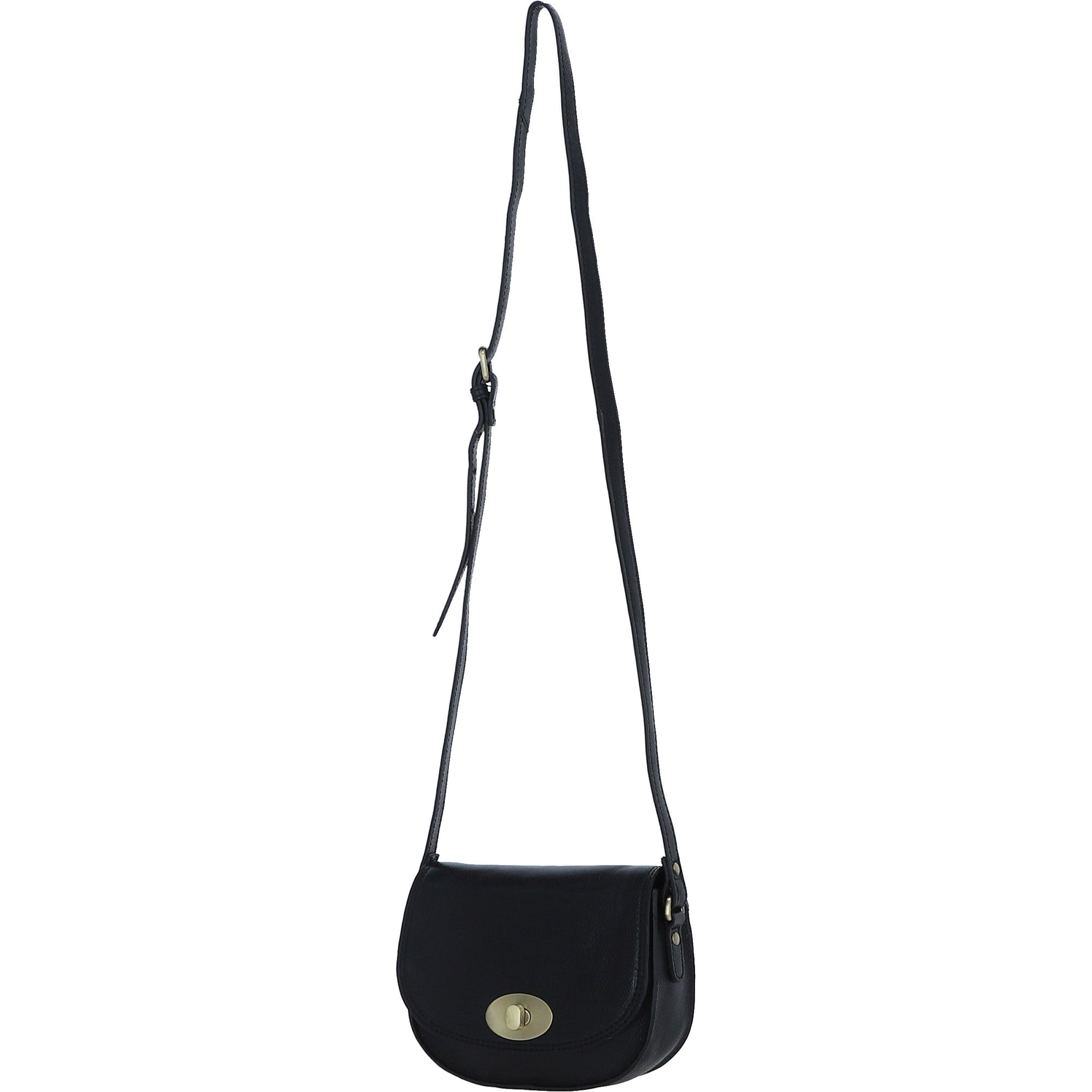 Ashwood Leather Vintage Crossbody Bag Black: M-90