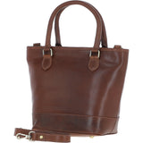 Ashwood Small Leather Bucket Bag Brown: V-86-B