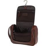Ashwood Hi Veg Leather Hanging Wash Bag Tempo Brown : 8140