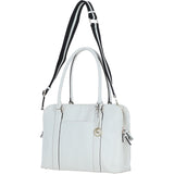 Ashwood 3 Section Large Leather Handbag White: X-39