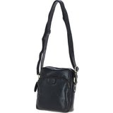 Mens Elegant Ashwood Leather Messenger Bag Black: T-79