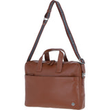Brampton Leather Men's Laptop Bag Tan: 64547