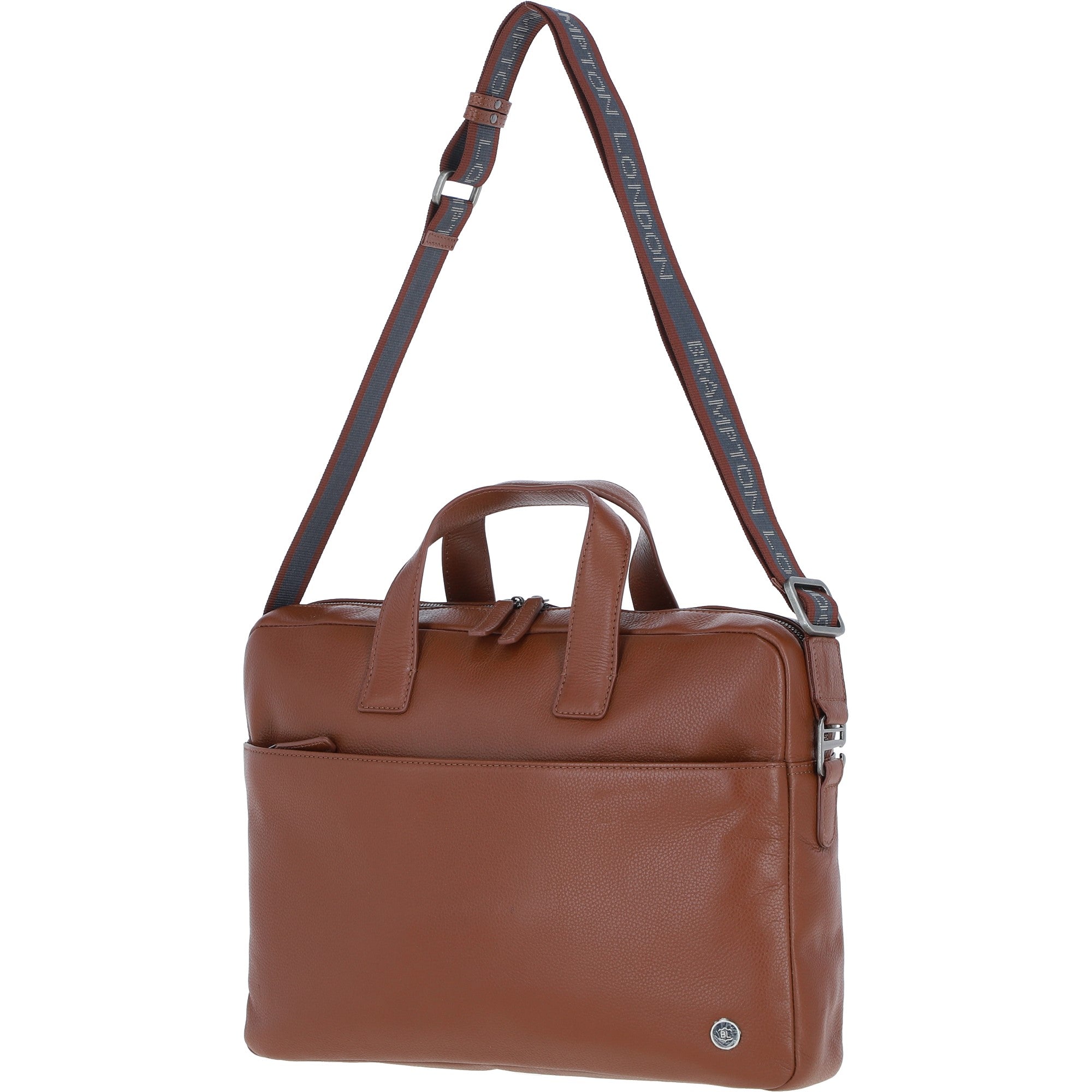 Brampton Leather Men's Laptop Bag Tan: 64547