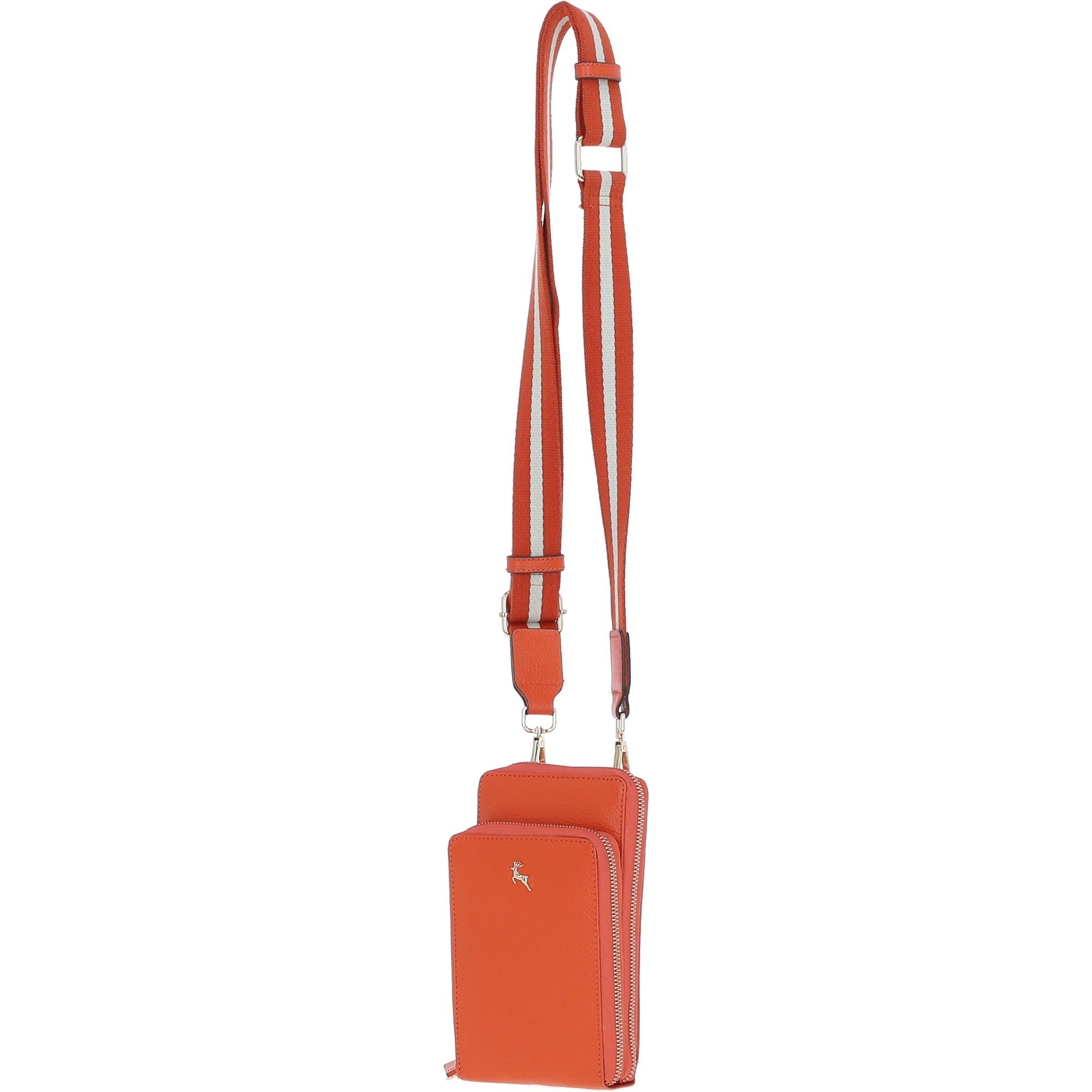 Ashwood Leather Luxury Crossbody Phone Bag Design-X Orange: X-31