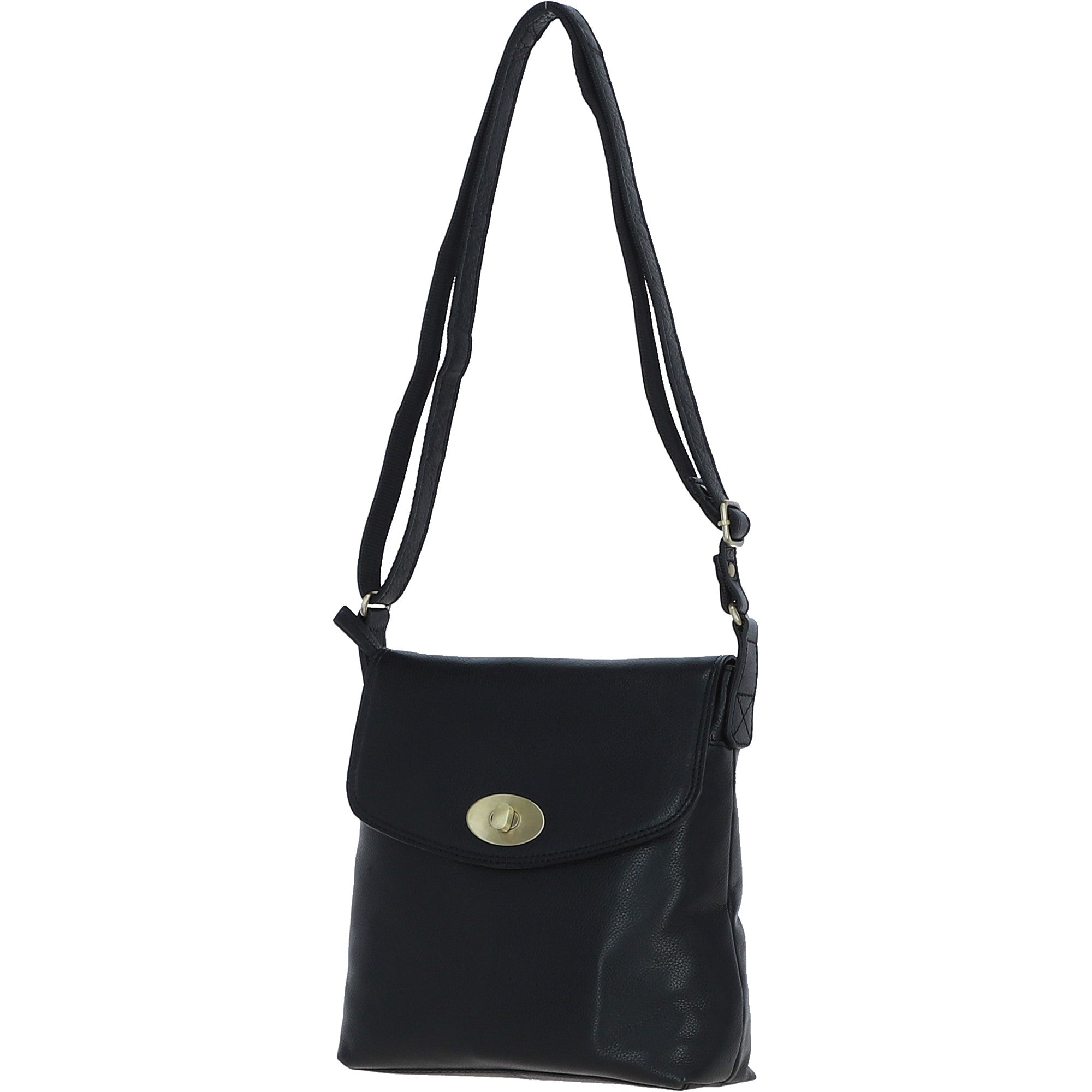 Ashwood Leather Crossbody Bag Black: M-84
