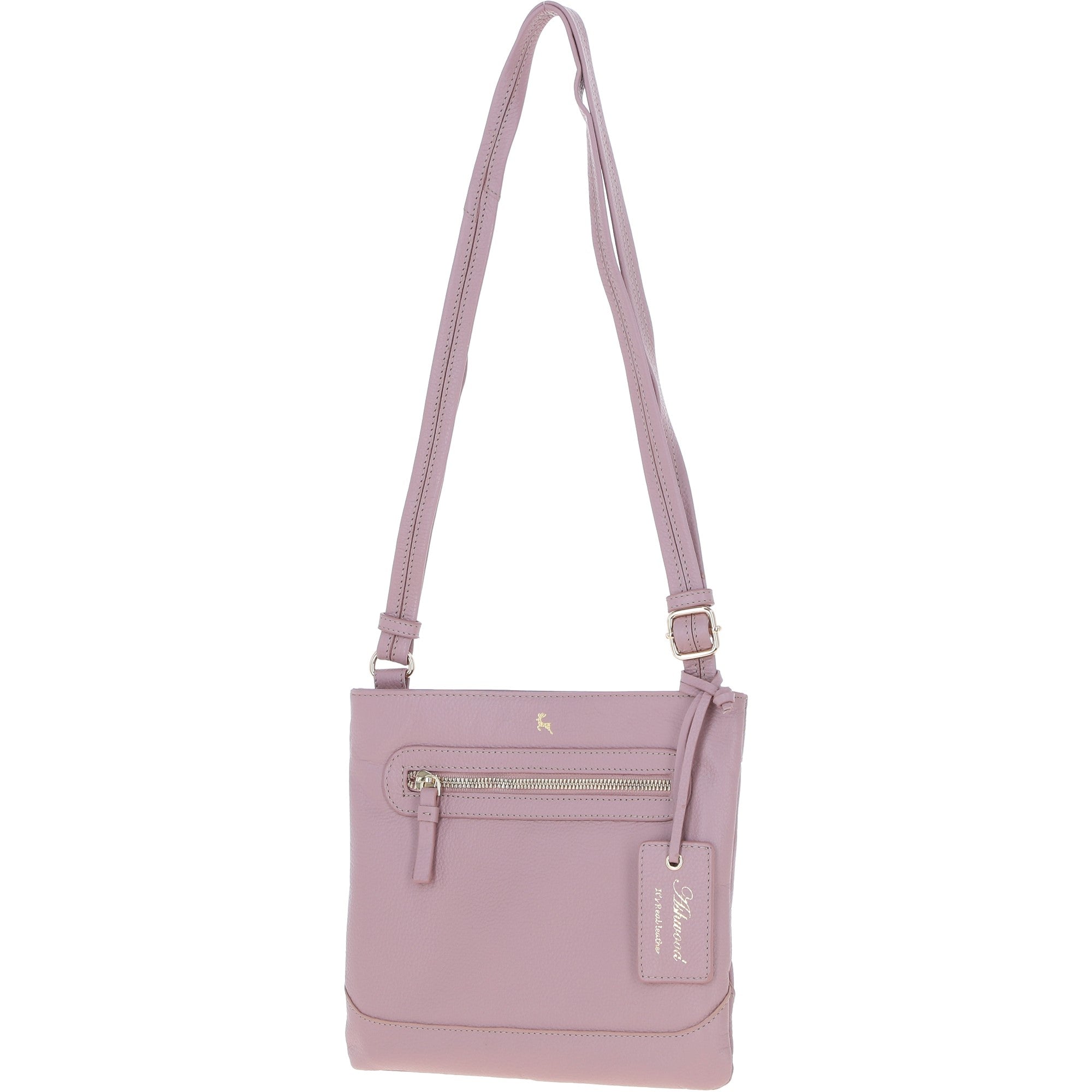 Ashwood Leather Smart Crossbody Bag Woodrose: 64638/cb-9