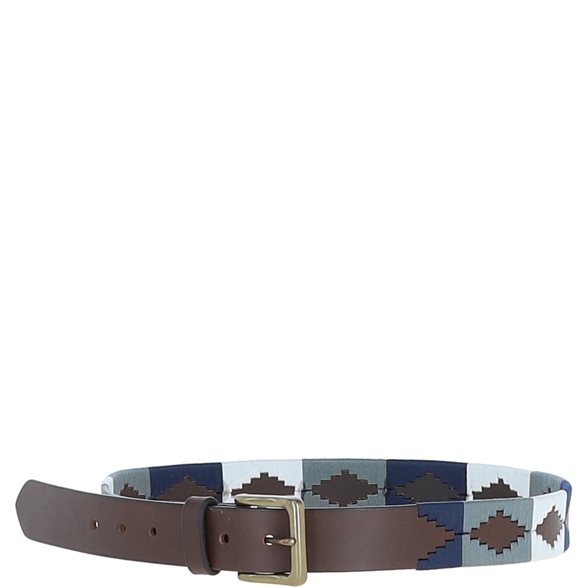 Ashwood Leather Multicolored Handmade Belt White: POF-45