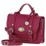 Stylish Ashwood Leather Small Satchel Bag Raspberry: Y-61
