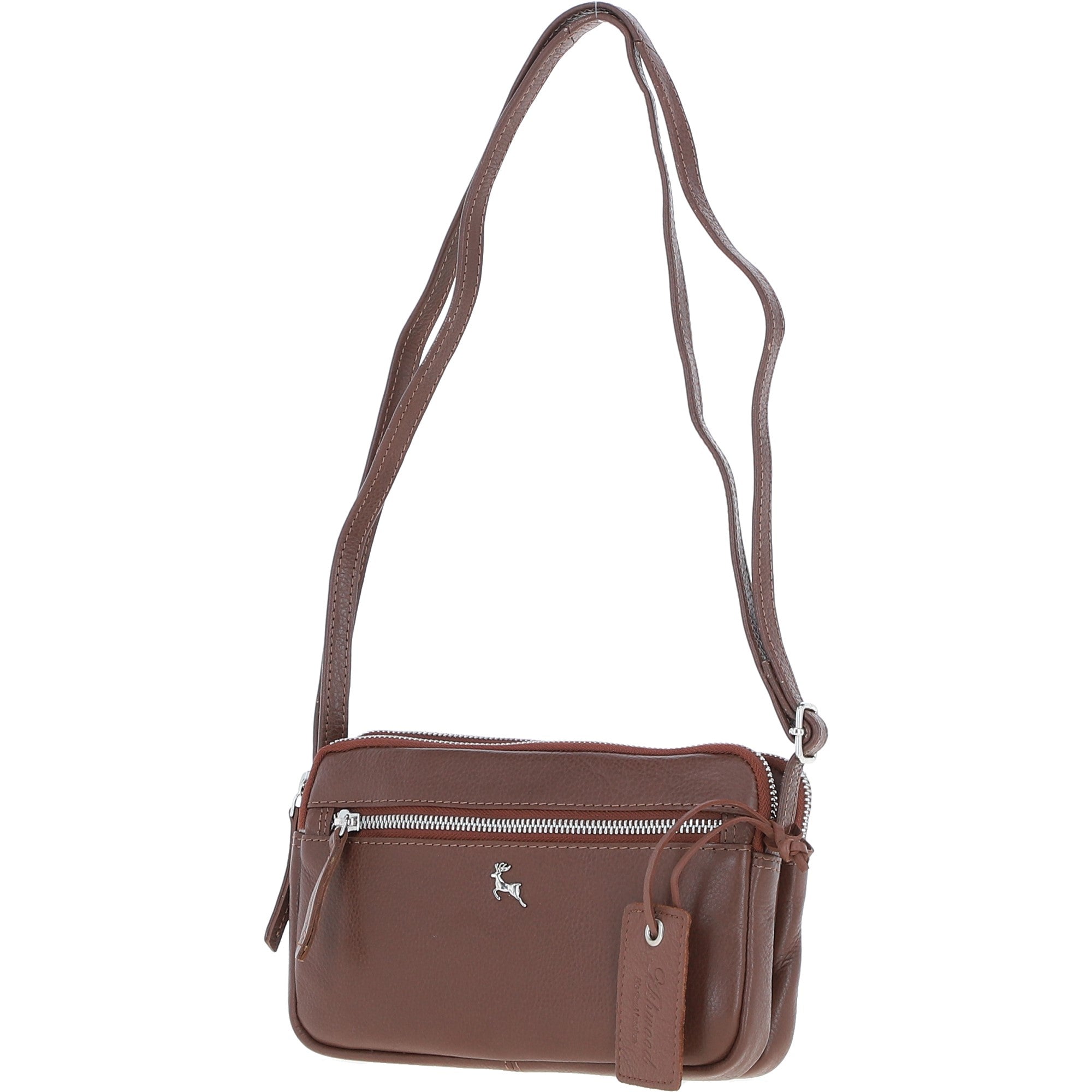 Ashwood Leather Crossbody X Shoulder Bag Cognac: Sterling