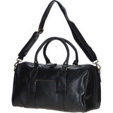 Vintage Leather Duffel Bag Black: TL-001