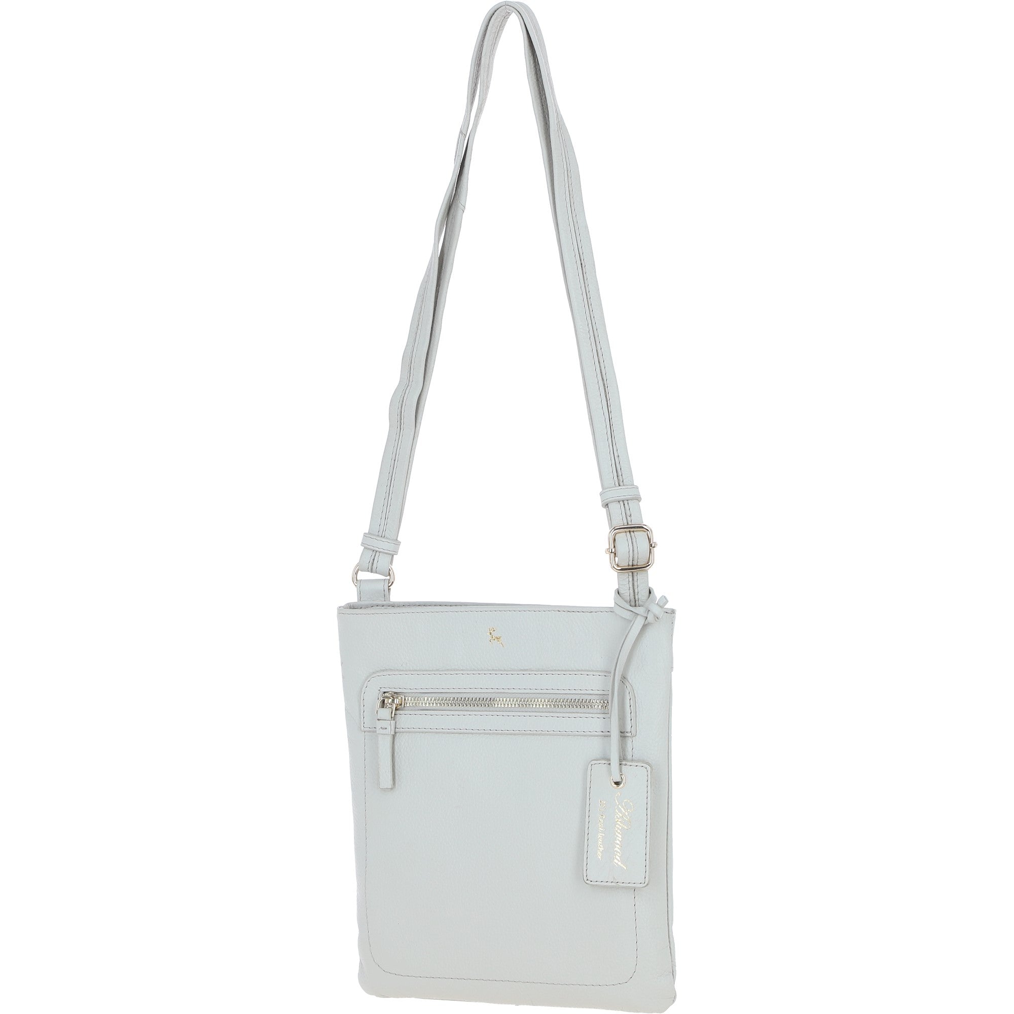 Ashwood Leather Crossbody Bag - Ice Grey: 63014/cb3