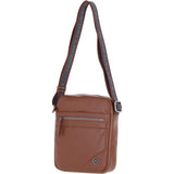 Brampton Leather Men's Crossbody Bag Tan: 64405