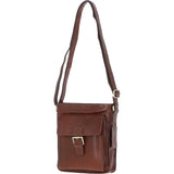 Ashwood Classic Leather Side Bag Chestnut: Q-41