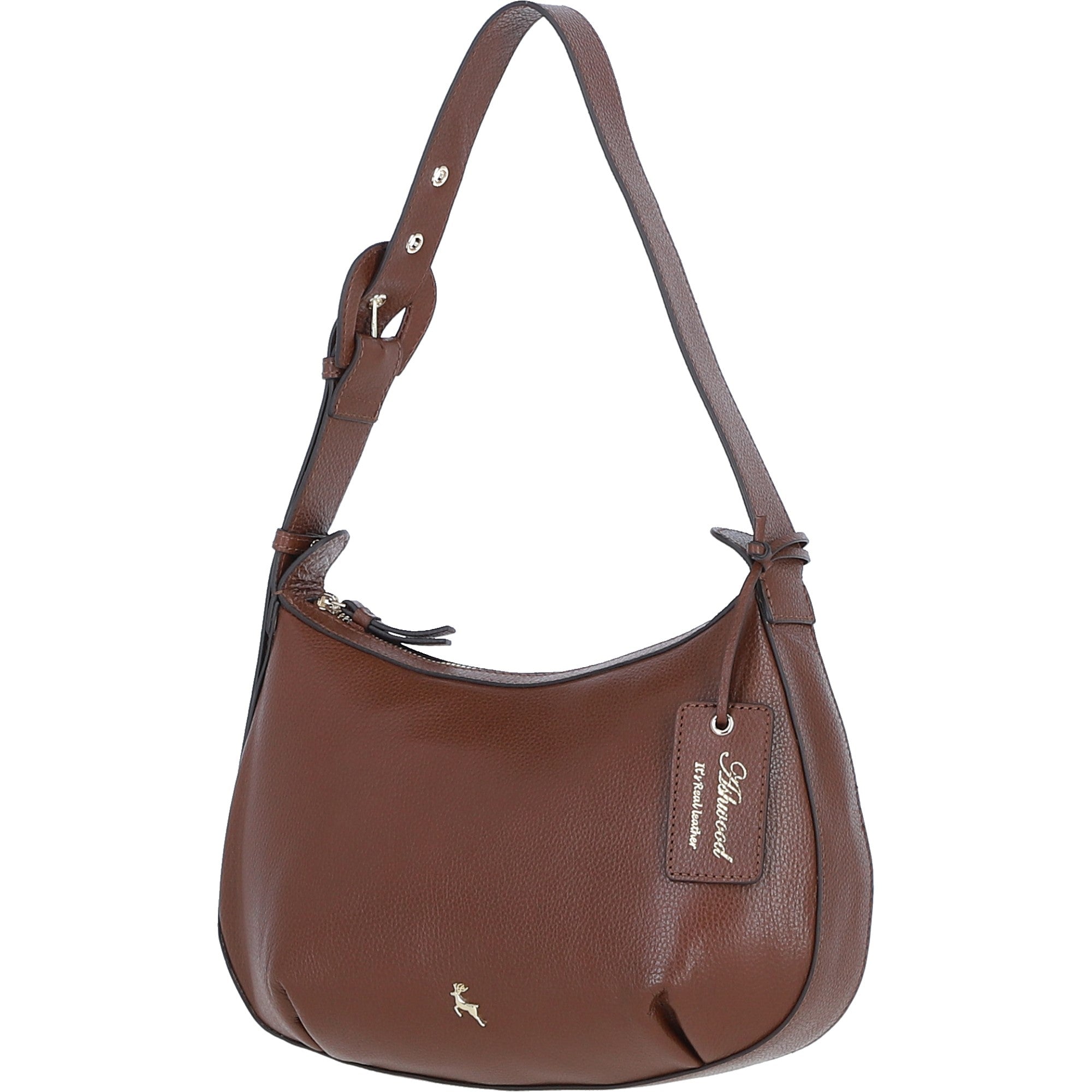 Ashwood Leather Shoulder Bag 2 Tone Tan: 64732