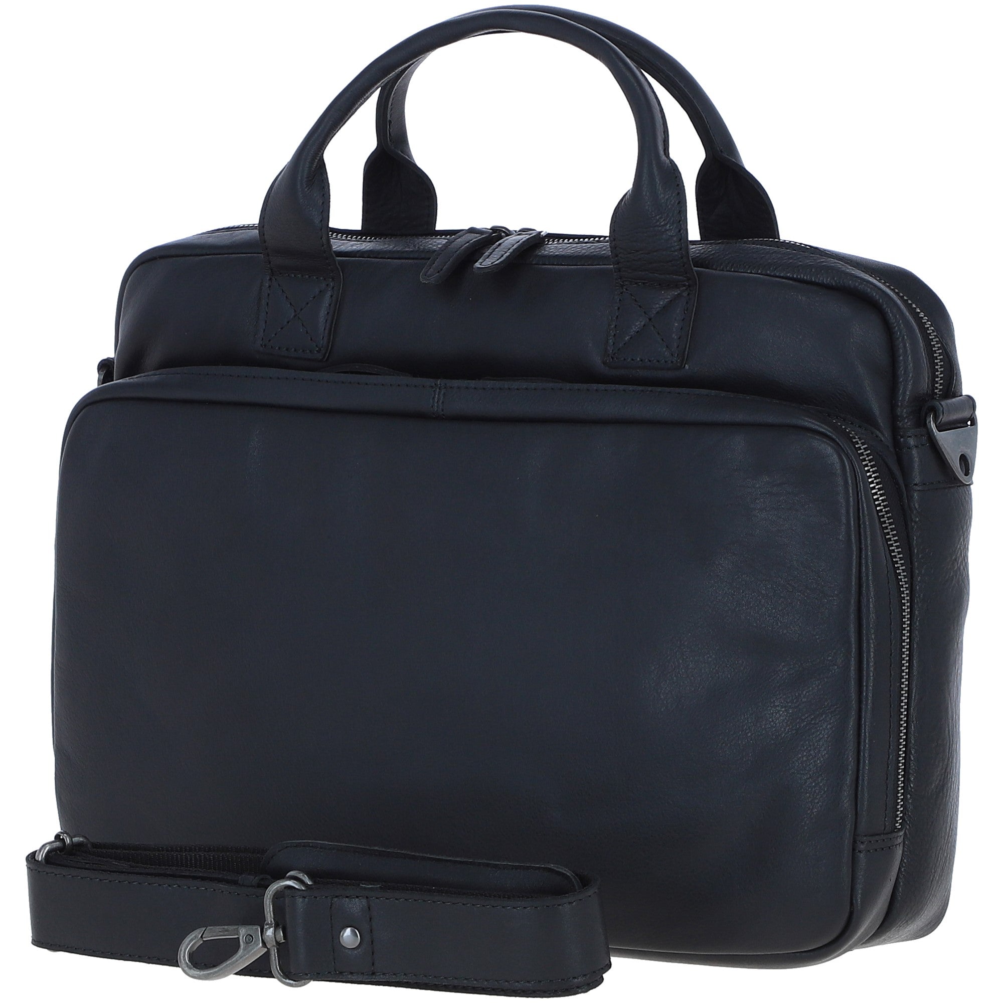 Ashwood Leather Men’s Messenger Laptop Bag Black: S-63