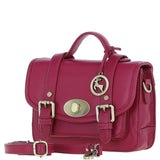 Stylish Ashwood Leather Medium Satchel Bag Raspberry: Y-62