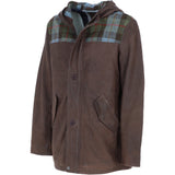 Ashwood Leather x Harris Tweed Men’s Hooded Casual Jacket Brown/Mcload: TW-905-01-BM