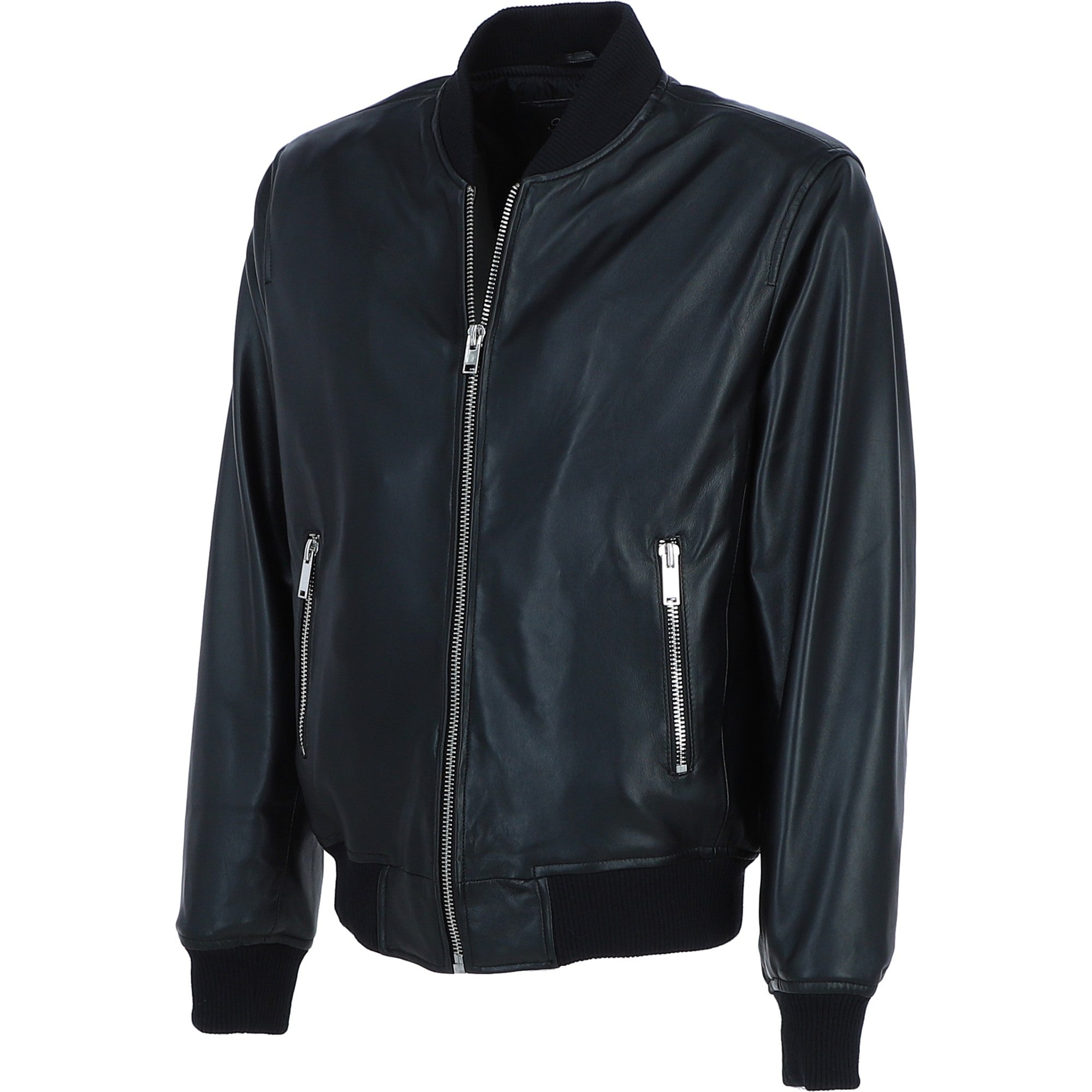 Ashwood Leather Bomber Jacket Black: Infinity Bomber