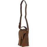 Small Vintage Leather Messenger Bag Tan: Miro