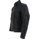 Mens Fashion Cowhide Leather Jacket Black: BIKER 220