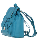 Ashwood Genuine Leather Compact Backpack Turquise: Y-57